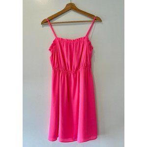 Aritzia Sunday Best Spaghetti Strap Pink Dress